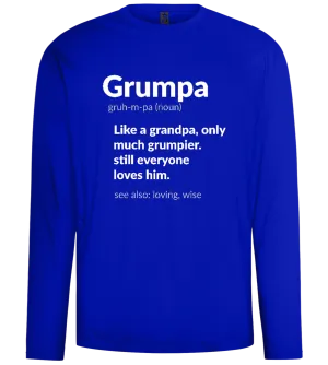 Grumpa Definition Design - Comfort men's long sleeve t-shirt