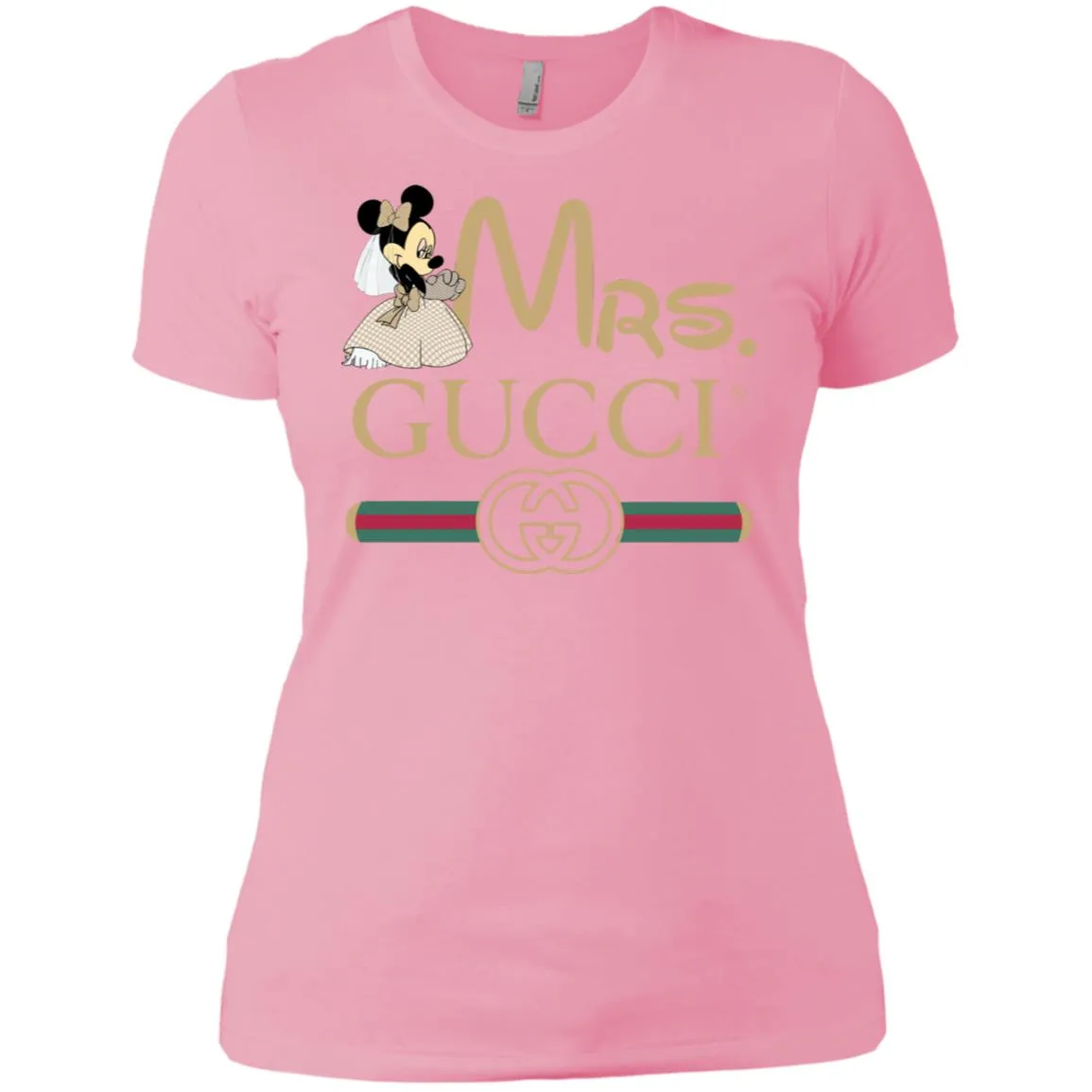 Gucci Couple Disney Minnie Valentine's Day T-shirt Women Cotton T-Shirt