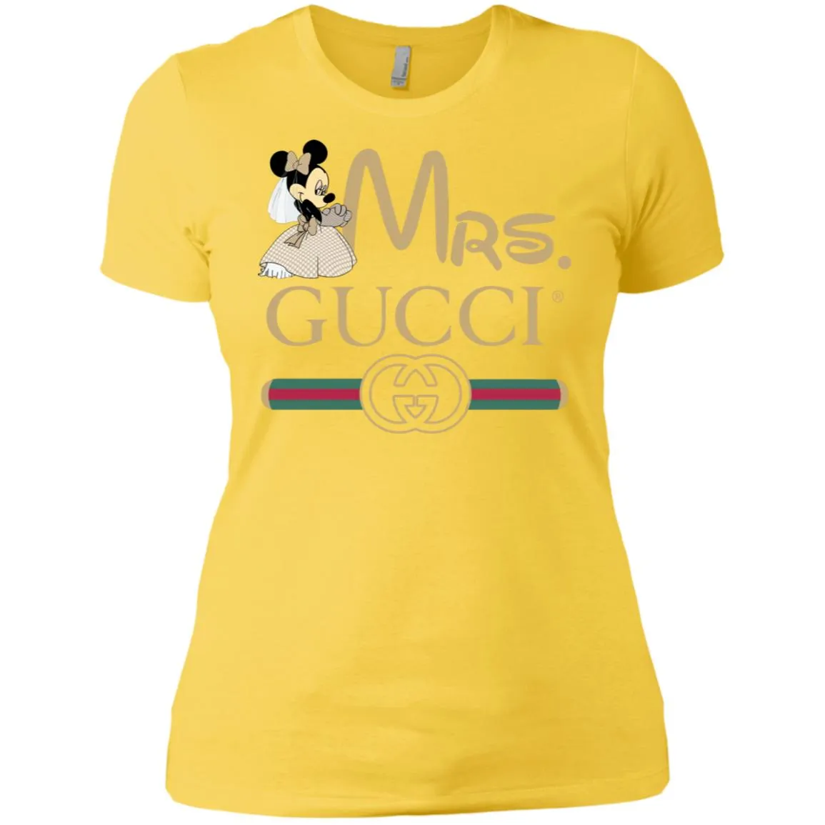 Gucci Couple Disney Minnie Valentine's Day T-shirt Women Cotton T-Shirt