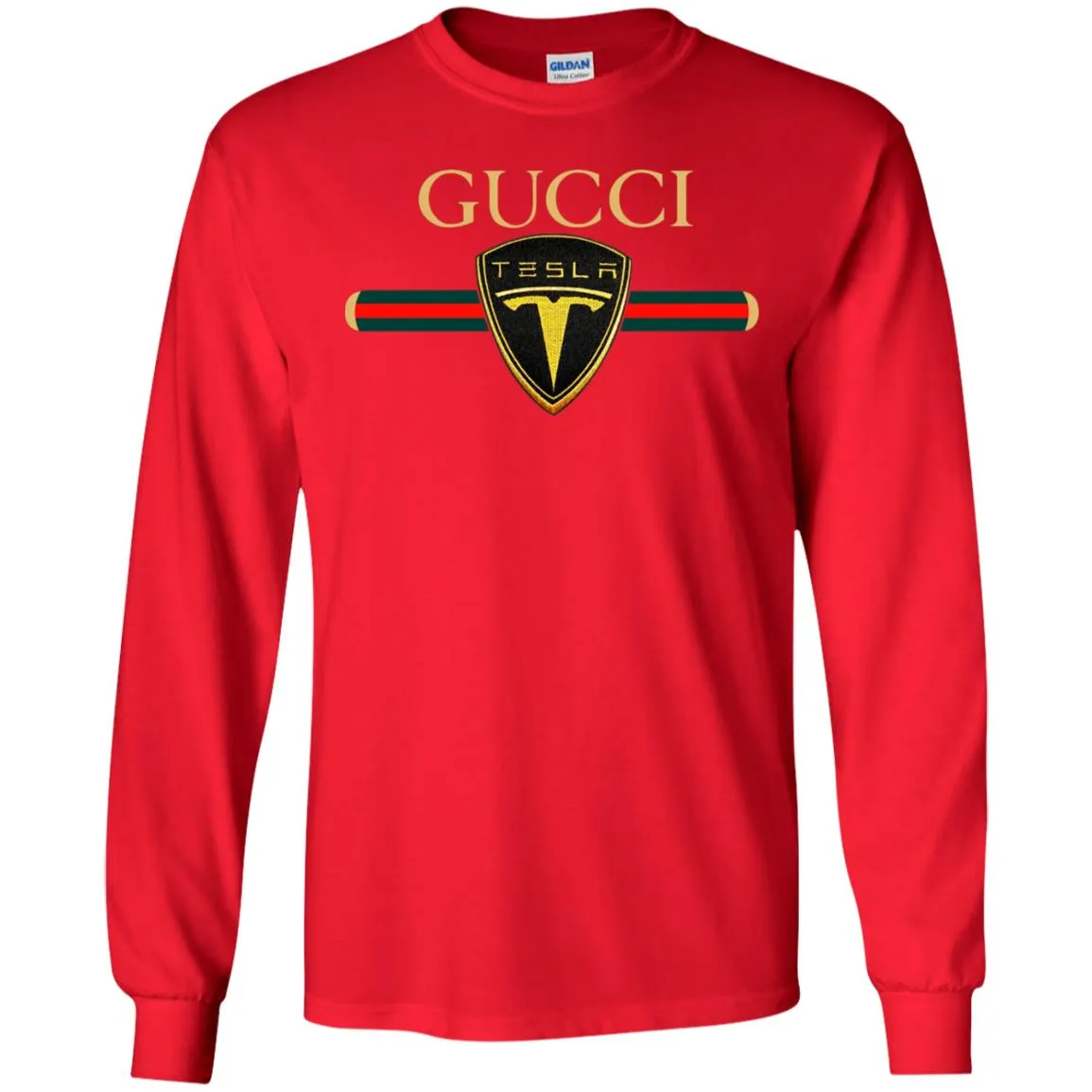 Gucci Tesla T-shirt Men Long Sleeve Shirt