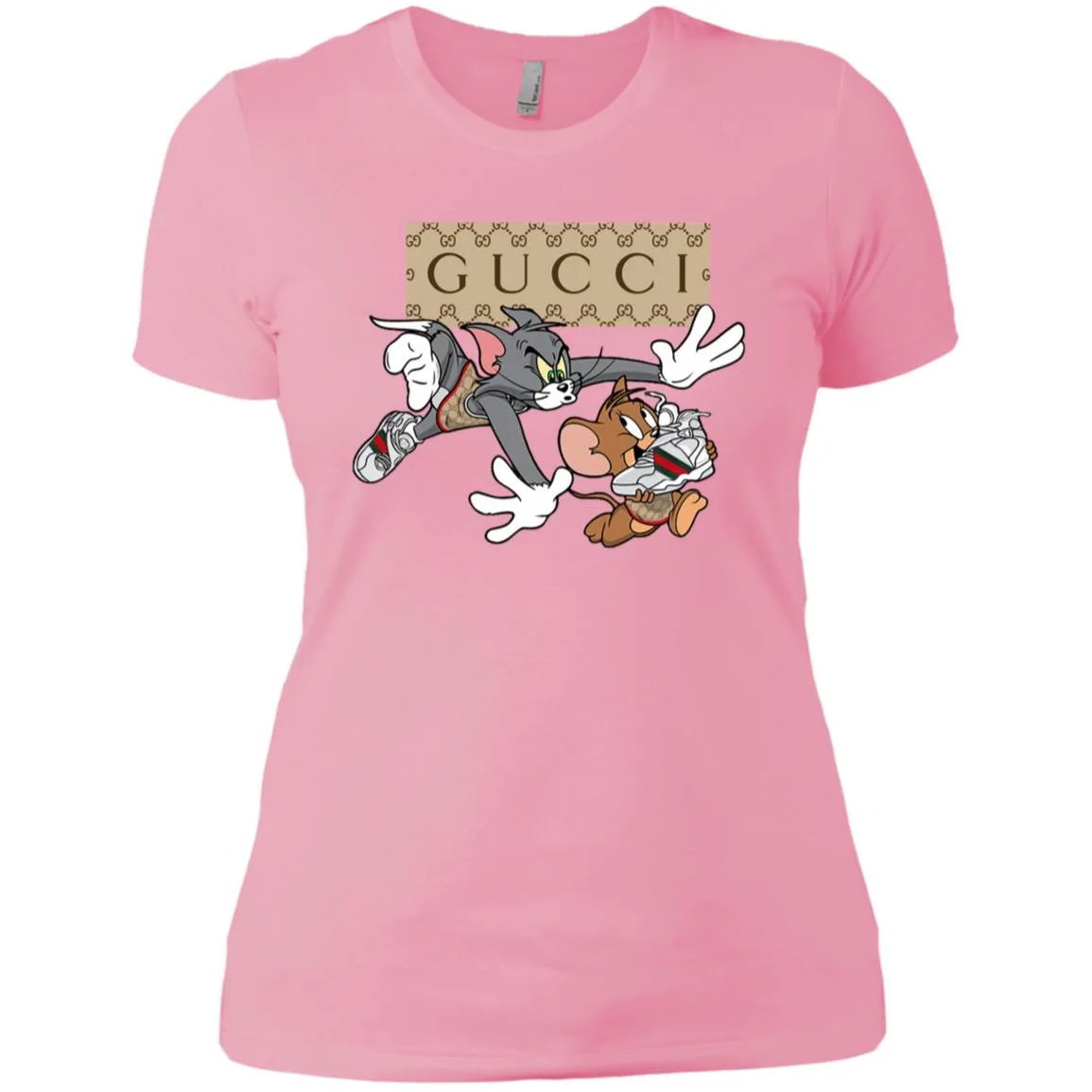 Gucci Tom And Jerry Cartoon T-shirt Women Cotton T-Shirt