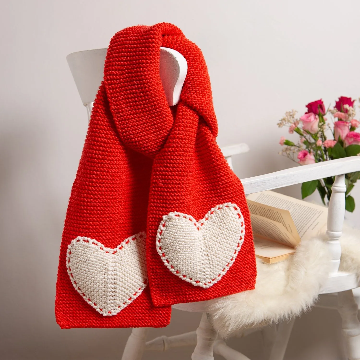 Heart Scarf Knitting Kit