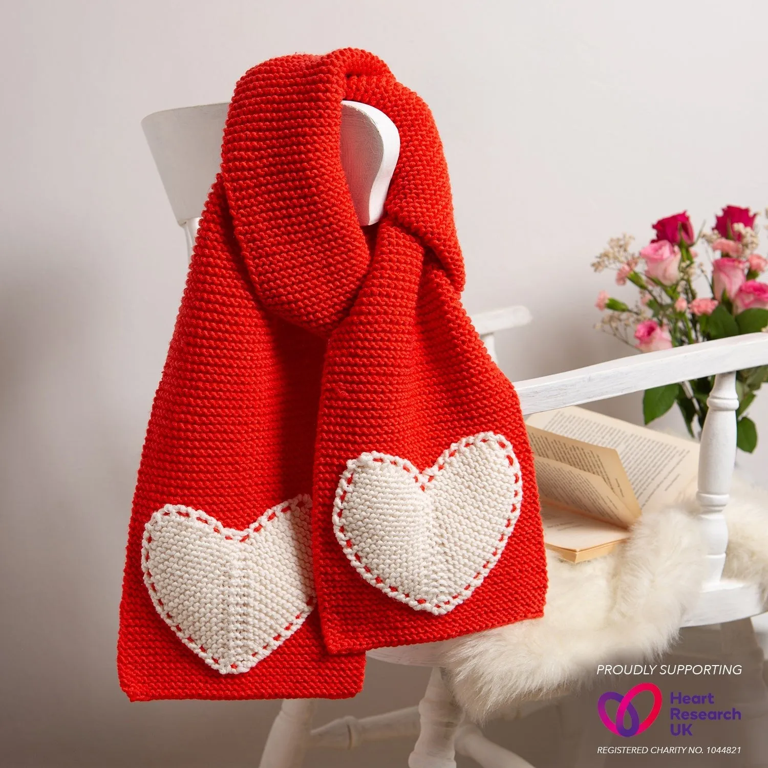 Heart Scarf Knitting Kit