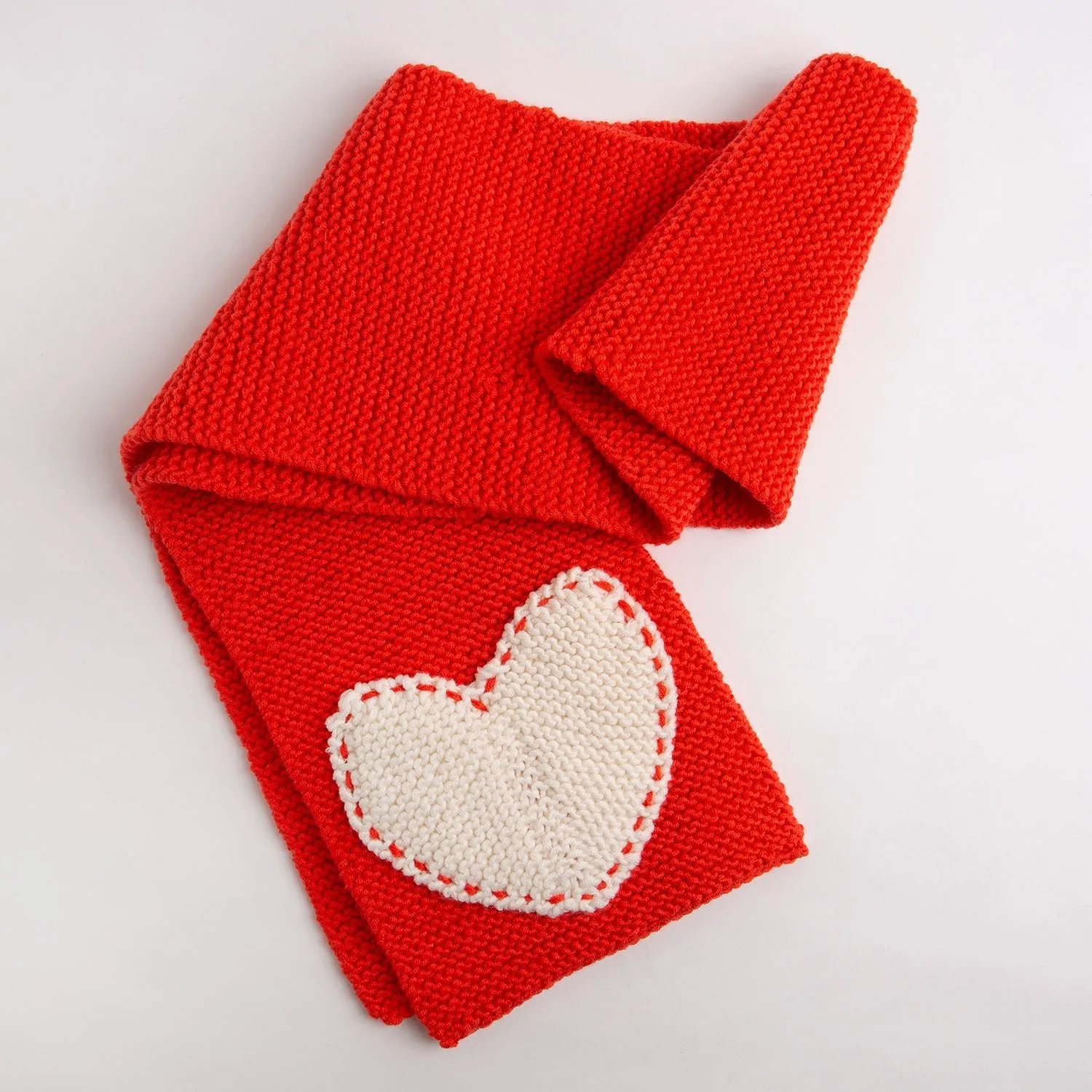 Heart Scarf Knitting Kit