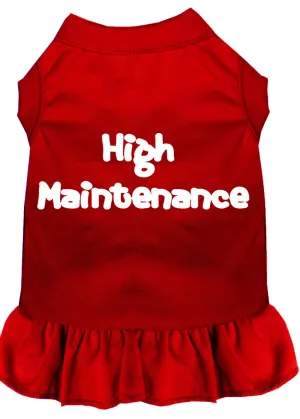 High Maintenance Screen Print Dress Red 4x (22)