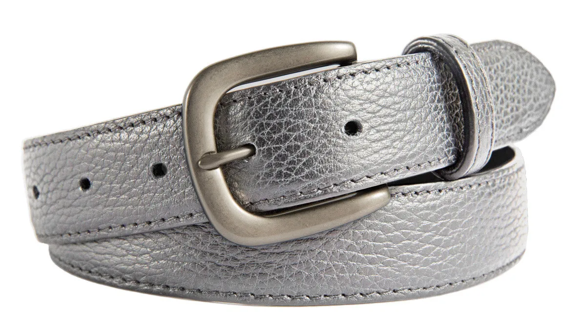 Hudson Belt, (1.25") Brushed Silver Buckle