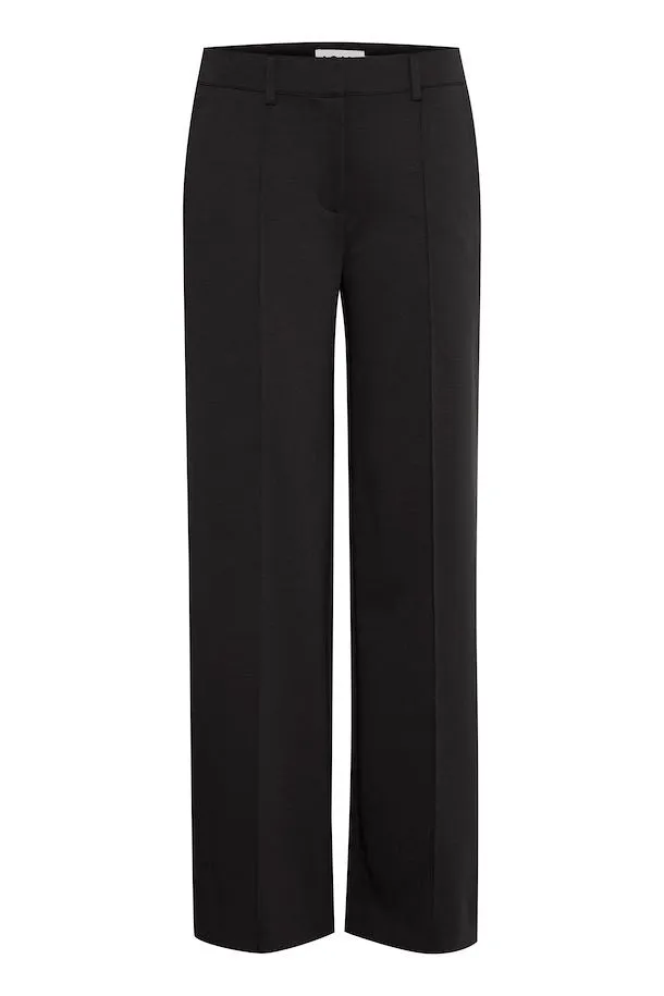 ICHI Kate Office Wide Pants full length  Black