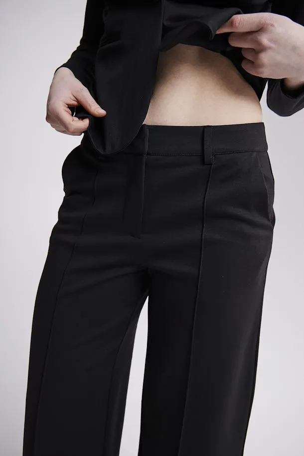 ICHI Kate Office Wide Pants full length  Black