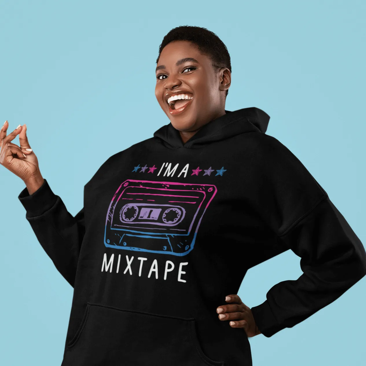 I'm A Mixtape | LGBT  Merch | Bisexual Pride Unisex Hoodie