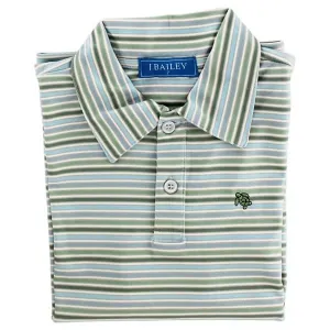 J. Bailey L/S Striped Performance Polo 5107