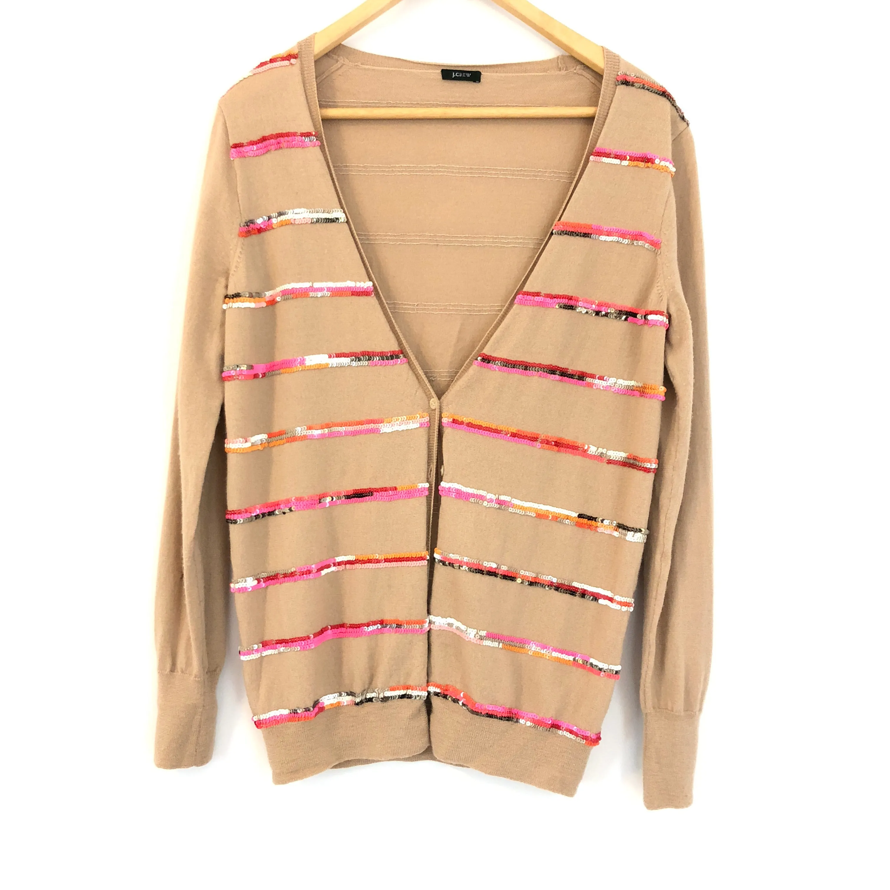 J Crew Button Up Cardigan with Sequins- Size ~S (see notes)