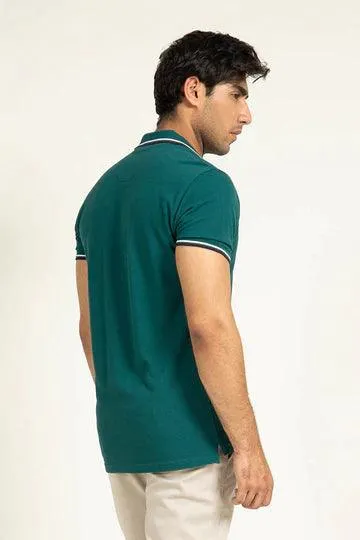 Jade Lined Collar Polo