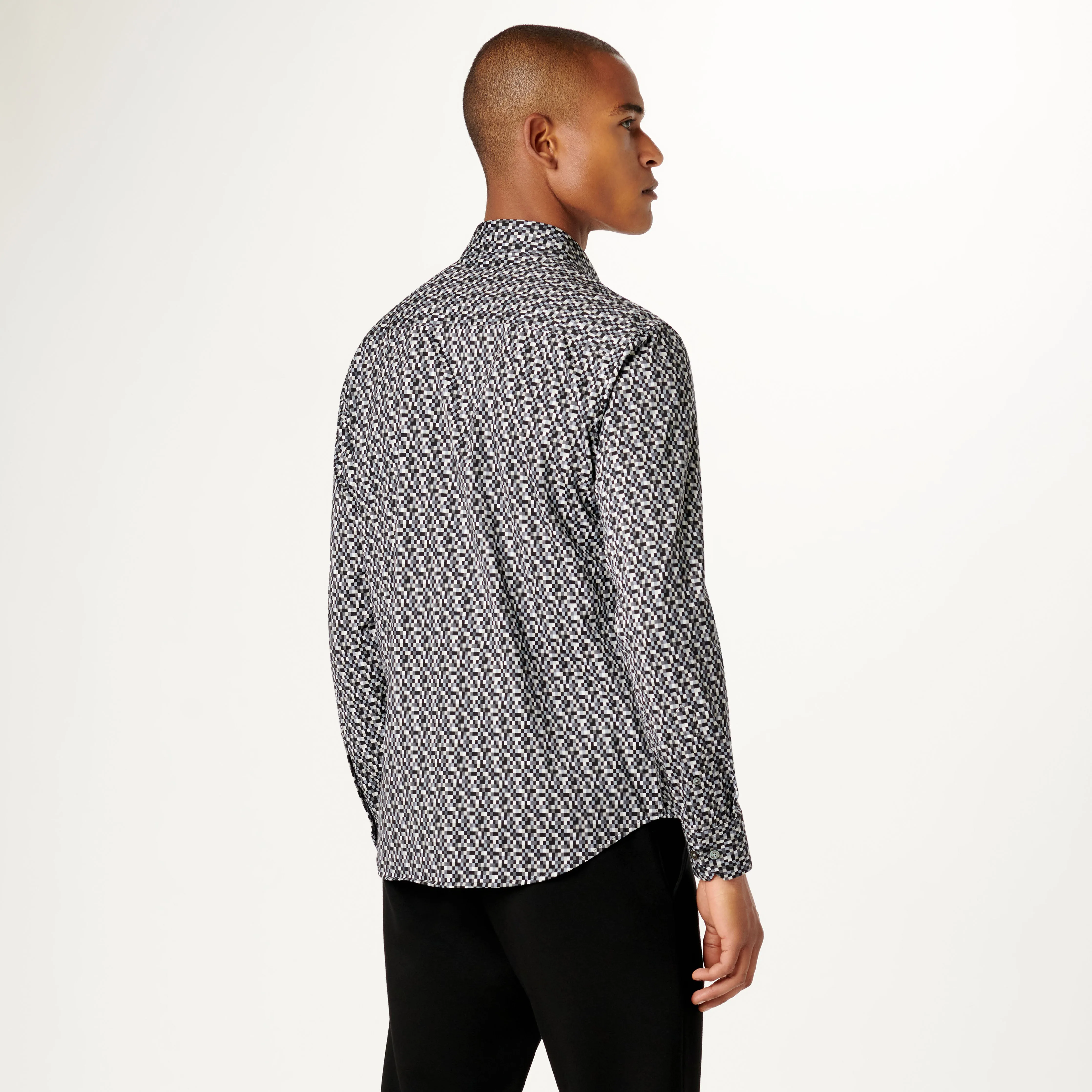 James Pixel Check OoohCotton Shirt