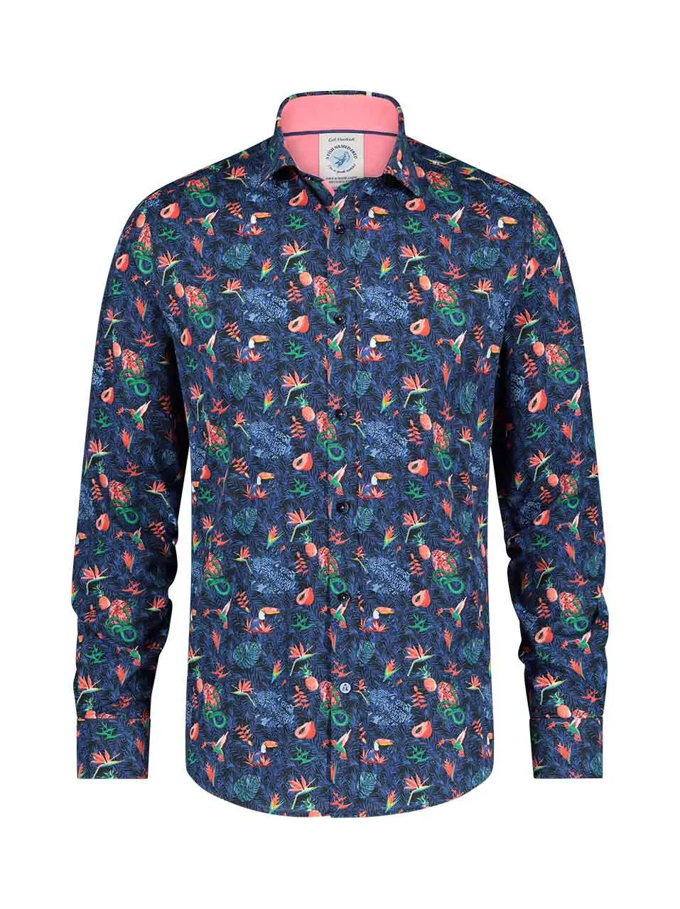 Jungle Print Shirt - Navy