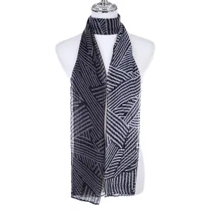 Kara Line Black Scarf