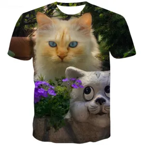 kitten t shirt 3D tshirt cat pet art costume Casual men