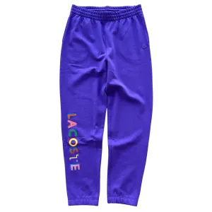 Lacoste LIVE EMBROIDERED FLEECE SWEATPANTS (PURPLE)