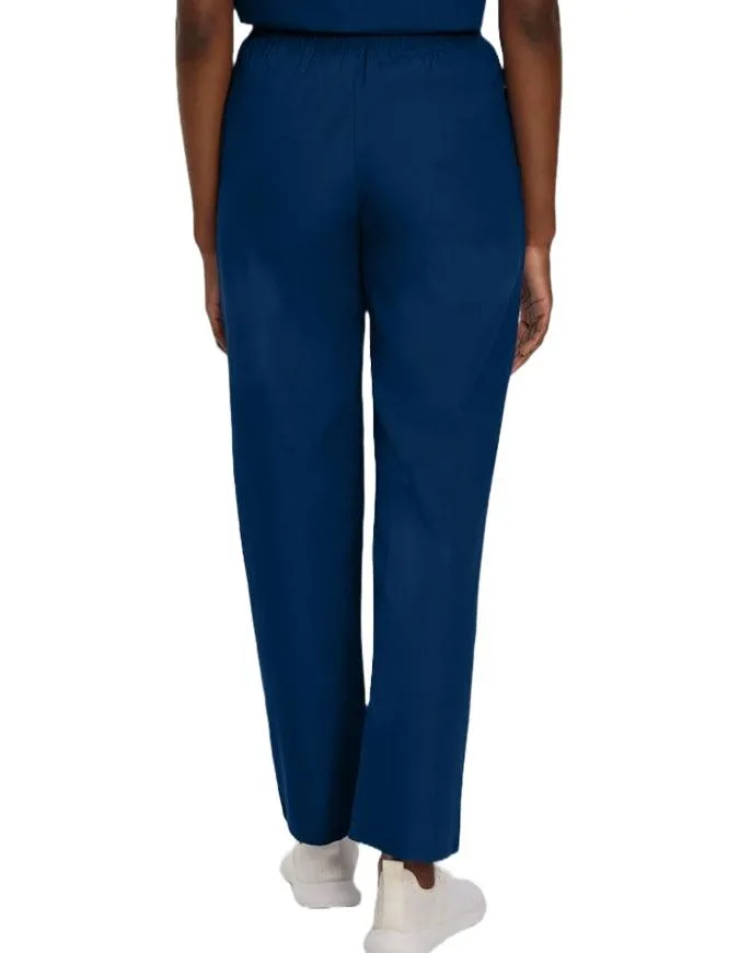 Landau Women Classic Relaxed Elastic Waist Medical Scrub Pants