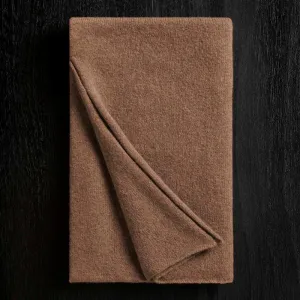 Lightweight Textured Cashmere Scarf - Chestnut