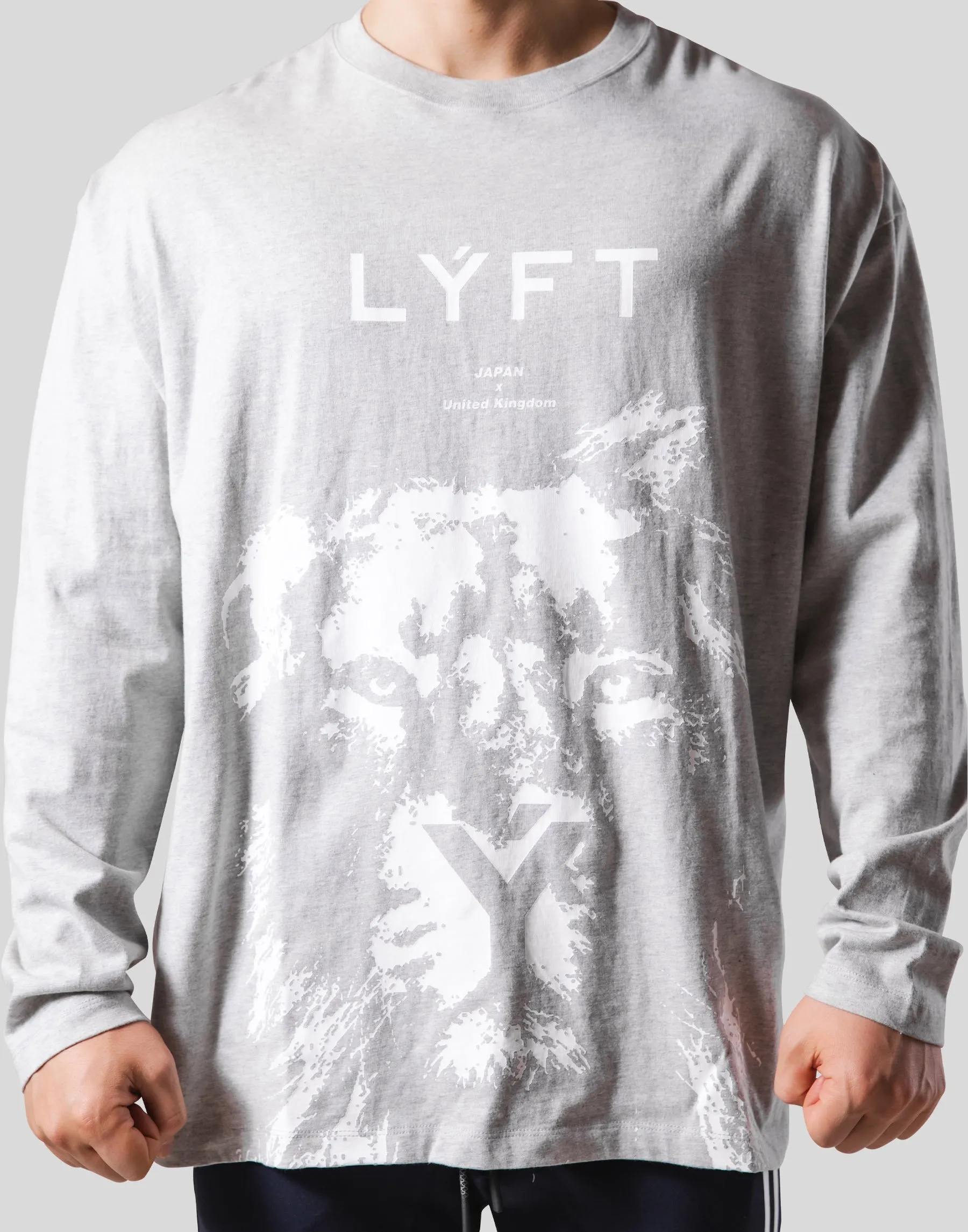 Lion Long Sleeve T-Shirt - Grey