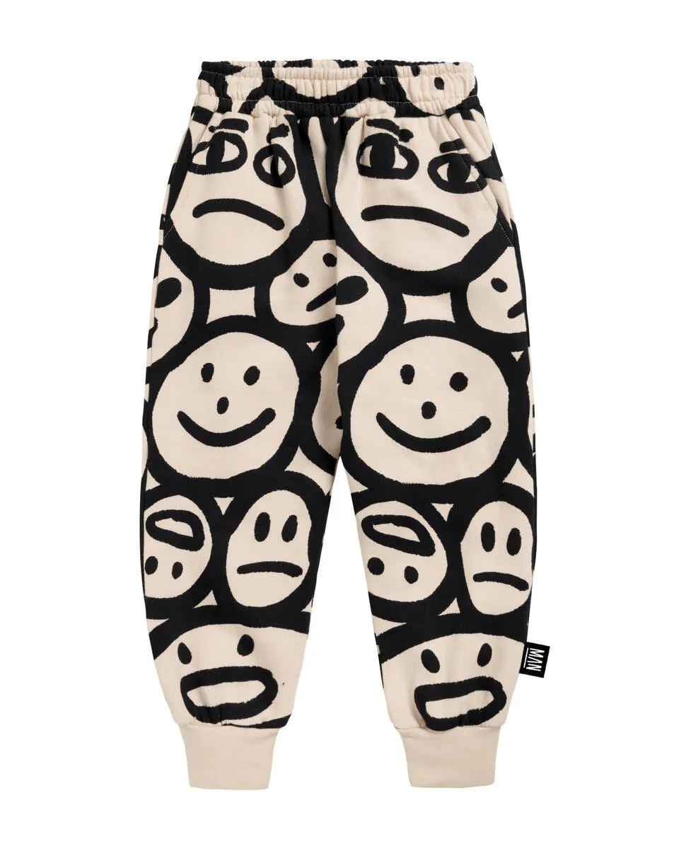 Little Man Happy SILLY FACES SWEATPANTS | OFF-WHITE