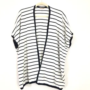 LOFT Striped Short Sleeve Cardigan- Size XS