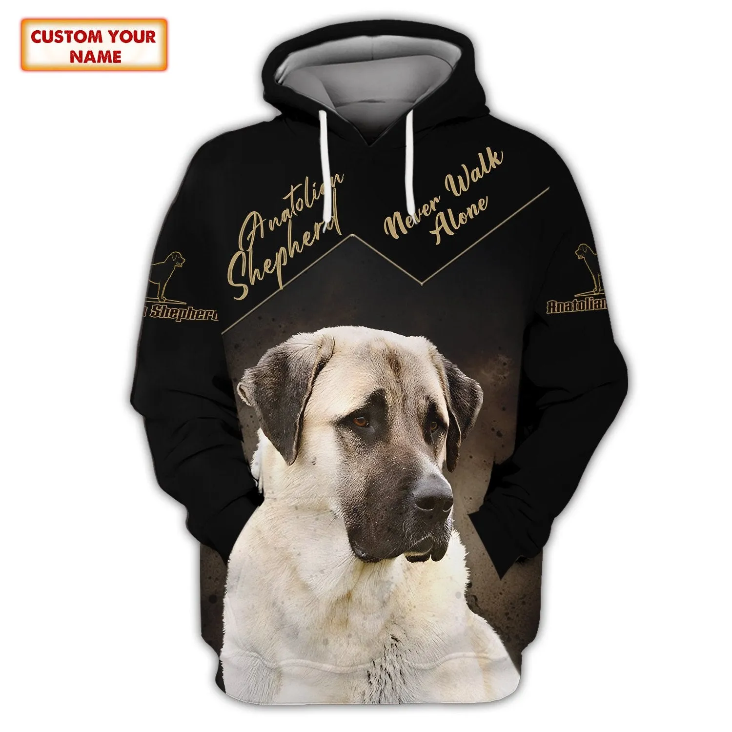 Love German Shepherd Never Walk Alone German Shepherd 3D Sweatshirt Hoodie Oder