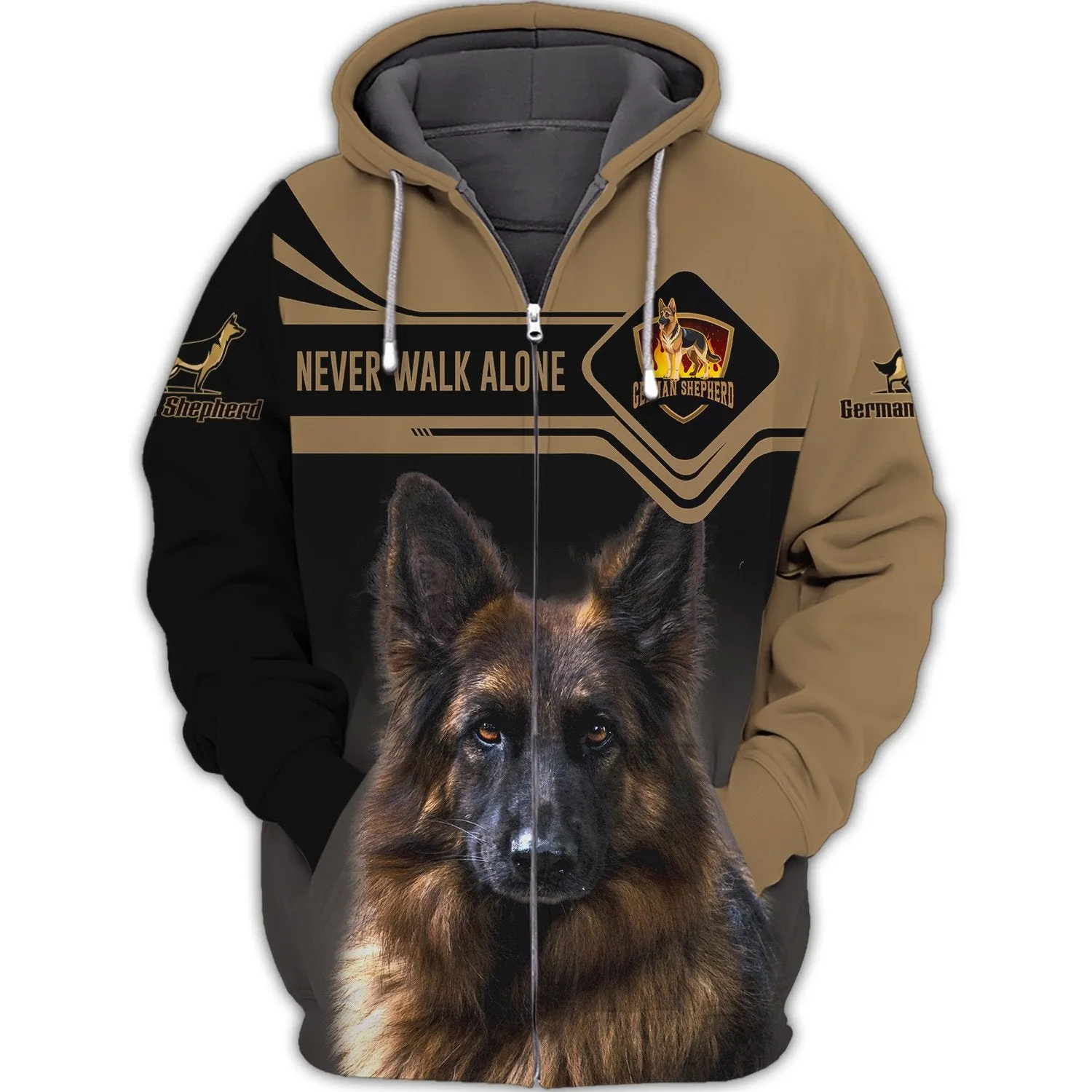 Love German Shepherd Tee Shirt German Shepherd 3D Sweatshirt, Christmas Gift for Loss Of Dog