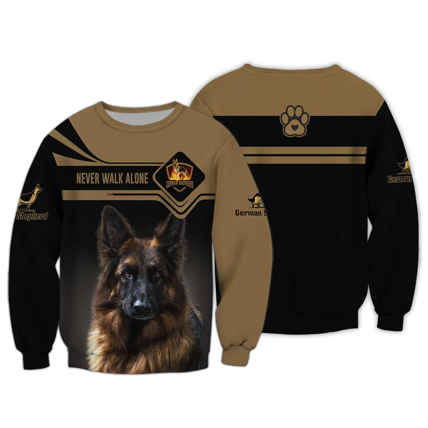 Love German Shepherd Tee Shirt German Shepherd 3D Sweatshirt, Christmas Gift for Loss Of Dog