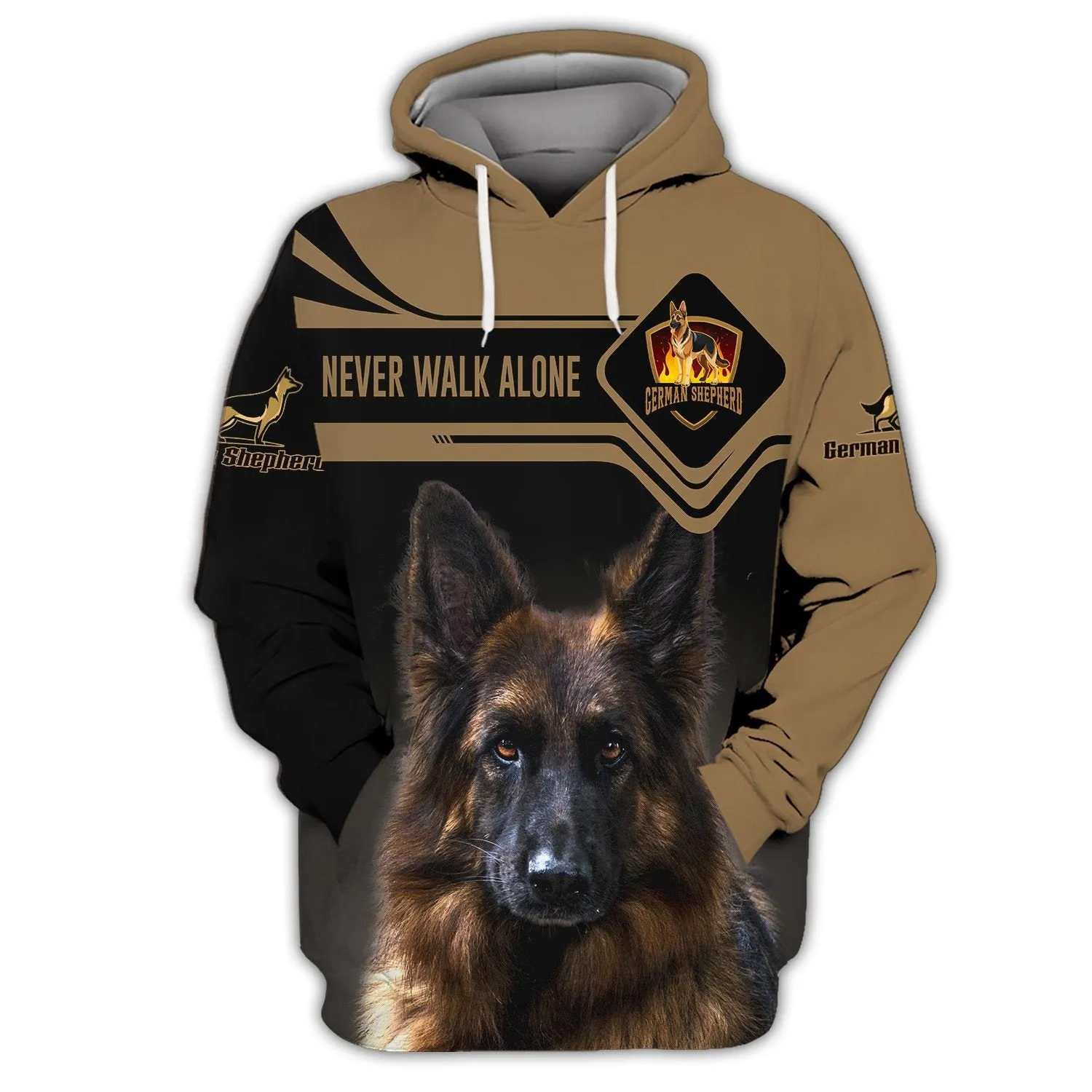 Love German Shepherd Tee Shirt German Shepherd 3D Sweatshirt, Christmas Gift for Loss Of Dog