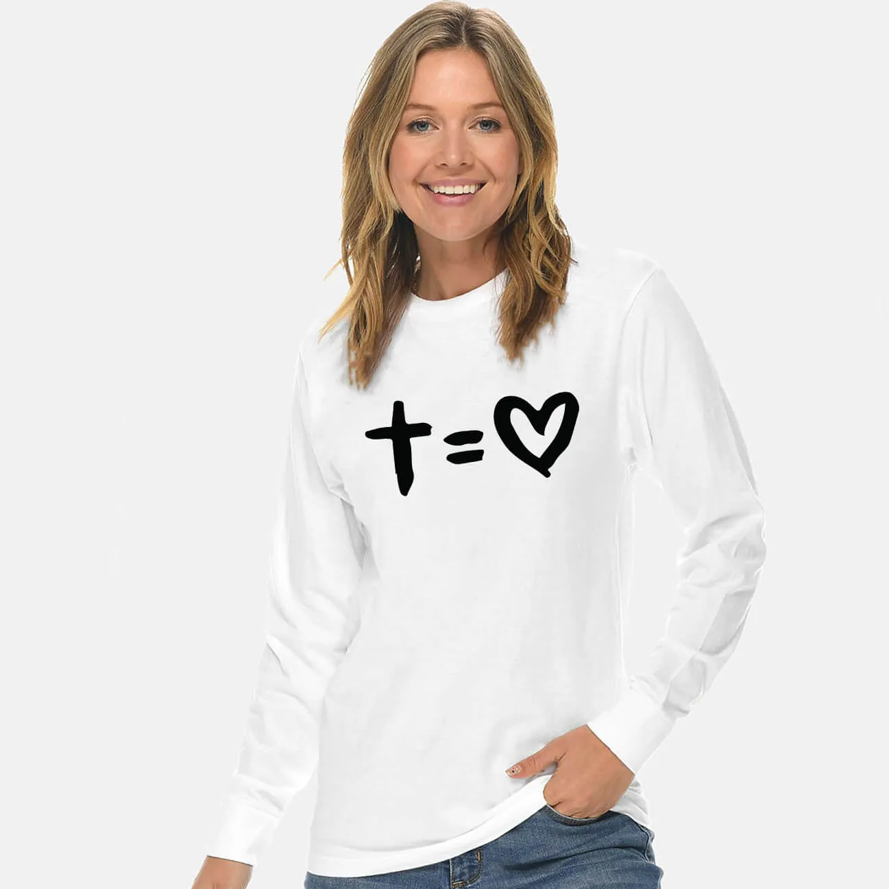 Love The Cross Unisex Long Sleeve T Shirt