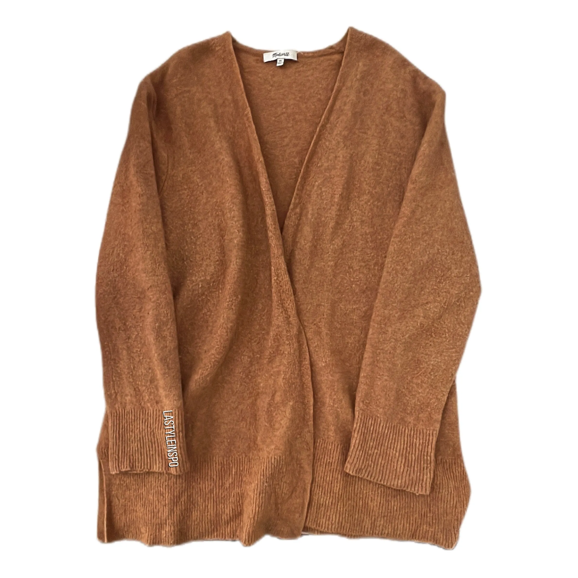 Madewell Merino Alpaca Cardigan Tan Brown Size XL