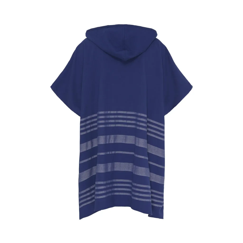 Malibu Beach Poncho - Navy