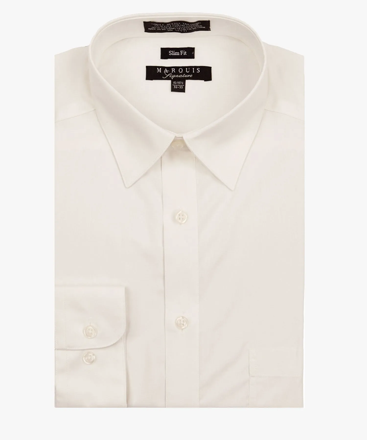 Marquis Slim Fit Dress Shirt - Ecru Off White