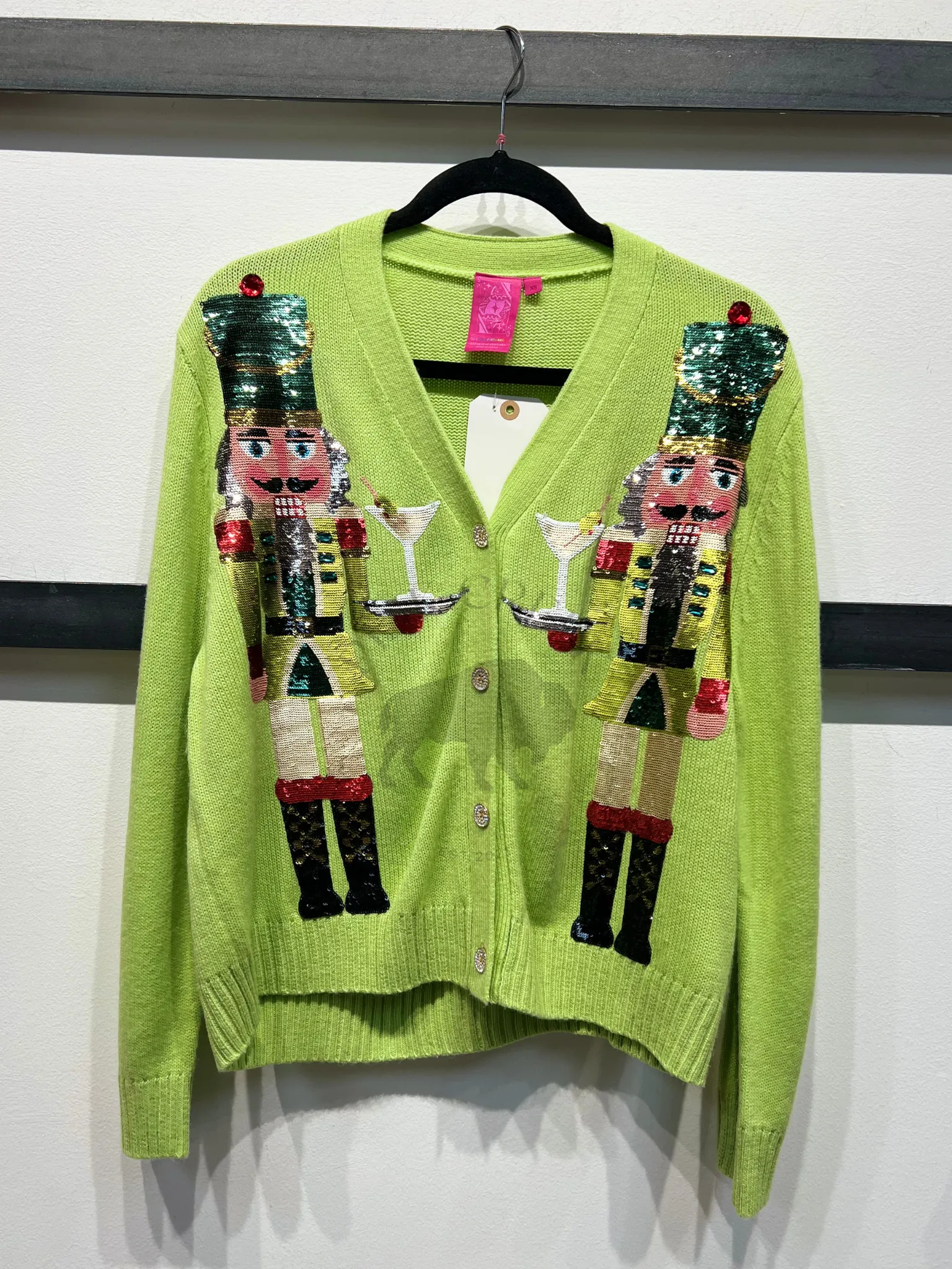 Martini Nutcracker Cardigan - Pale Green [Queen of Sparkles]