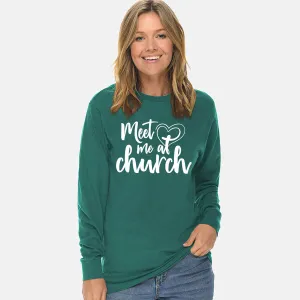 Meet Me At Church Unisex Long Sleeve T Shirt