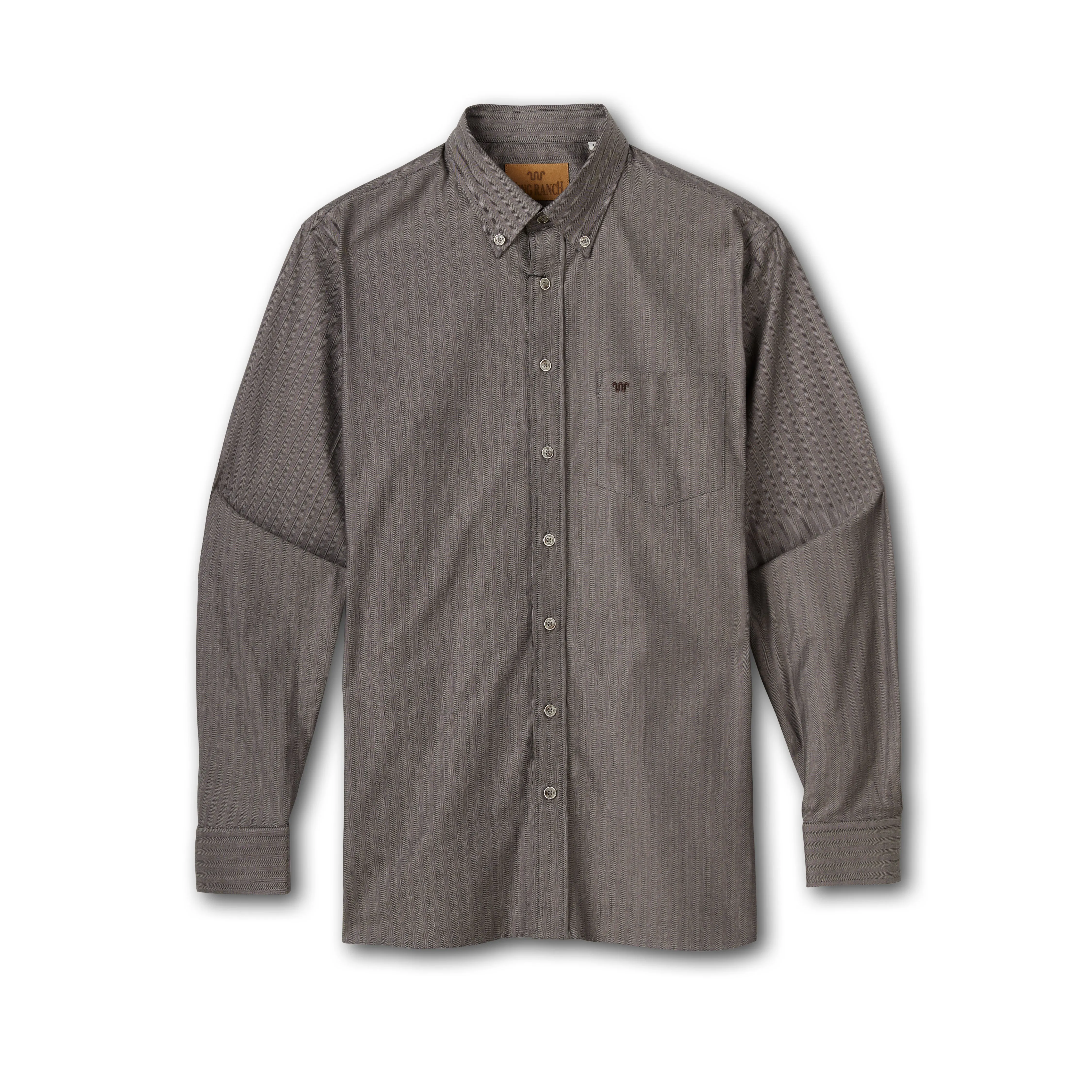 Men's Herringbone Oxford Dress Shirt