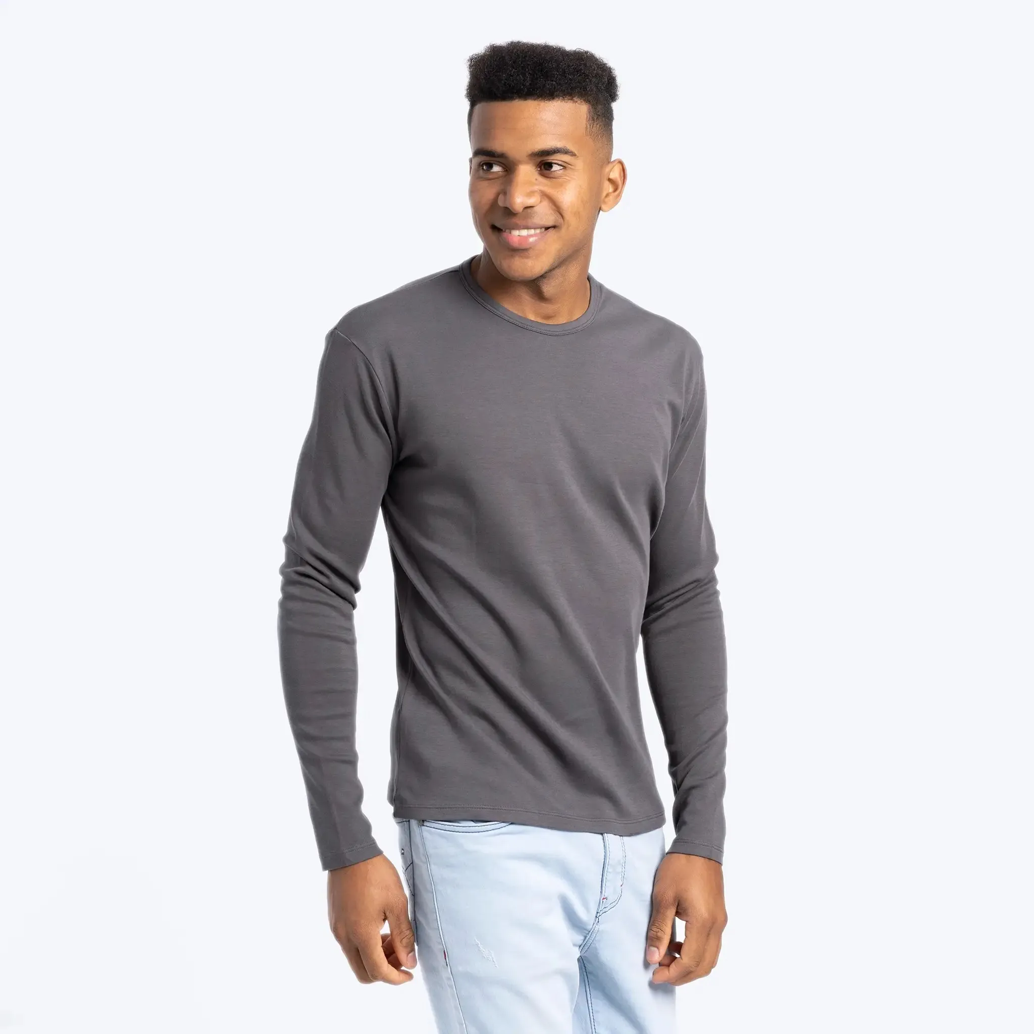 Men's Organic Pima Cotton Long Sleeve Shirt