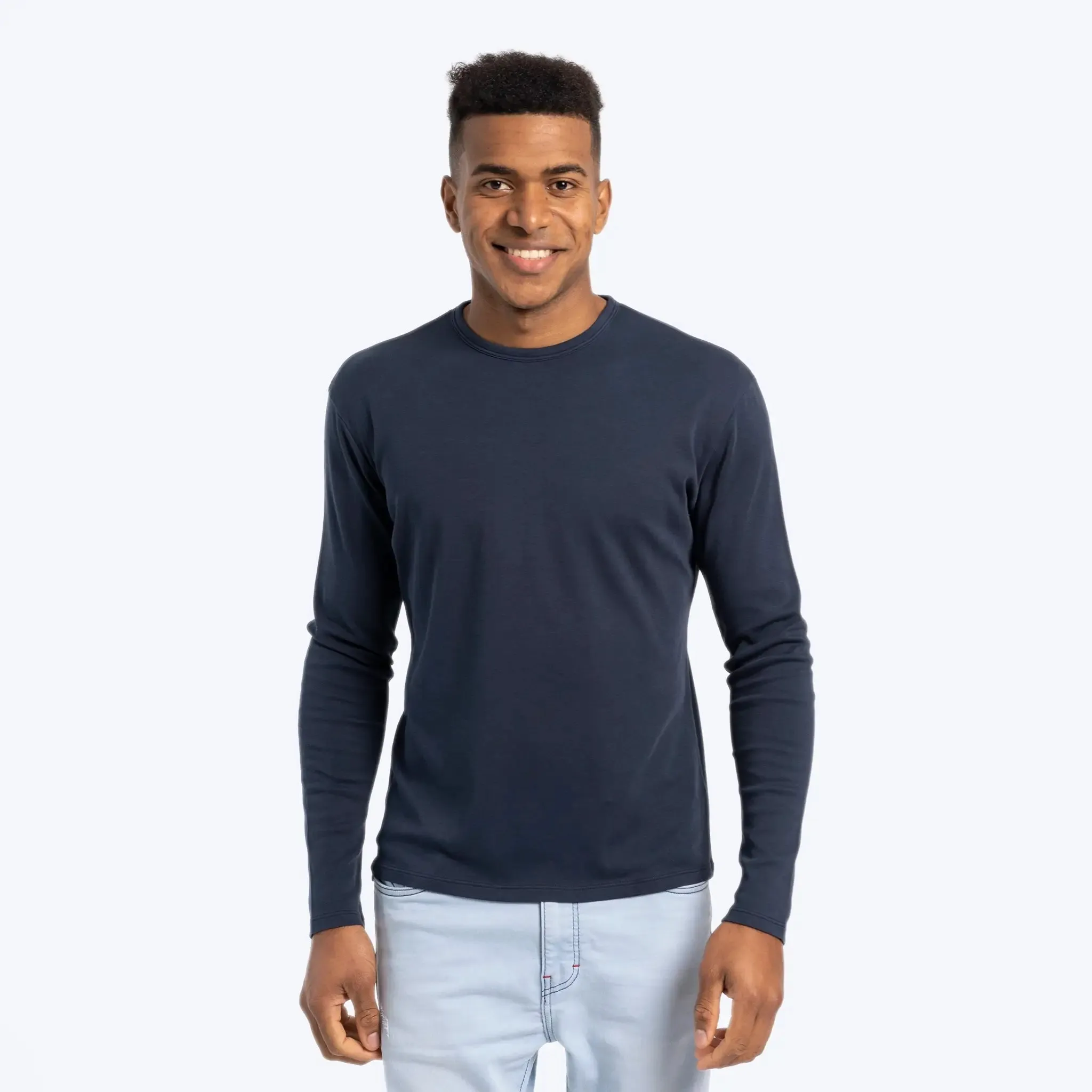 Men's Organic Pima Cotton Long Sleeve Shirt