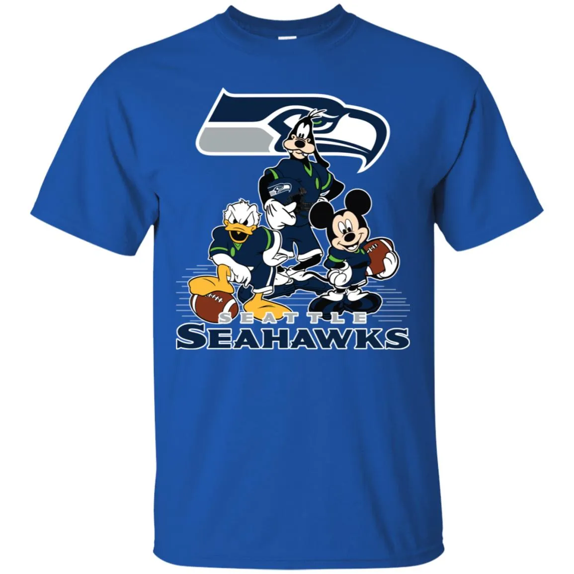 Mickey Mouse Seattle Seahawks American Football Nfl Sports Shirt