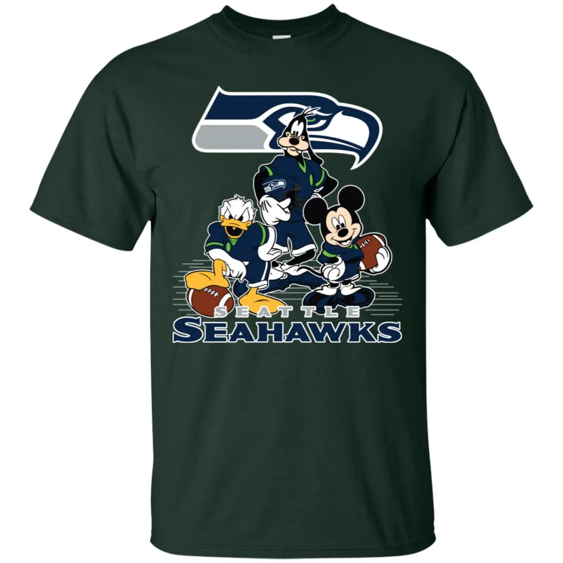 Mickey Mouse Seattle Seahawks American Football Nfl Sports Shirt