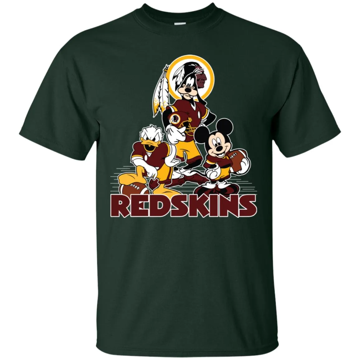 Mickey Mouse Washington Redskins American Football Nfl Sports Shirt