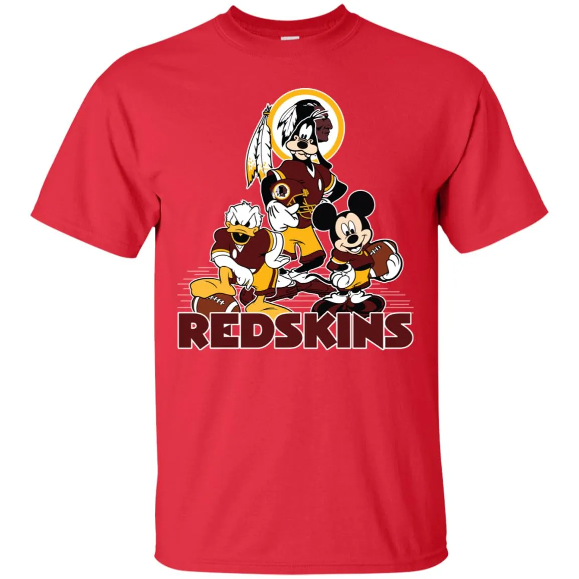 Mickey Mouse Washington Redskins American Football Nfl Sports Shirt