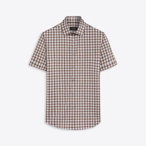 MILES Gingham Check OoohCotton Short Sleeve Shirt