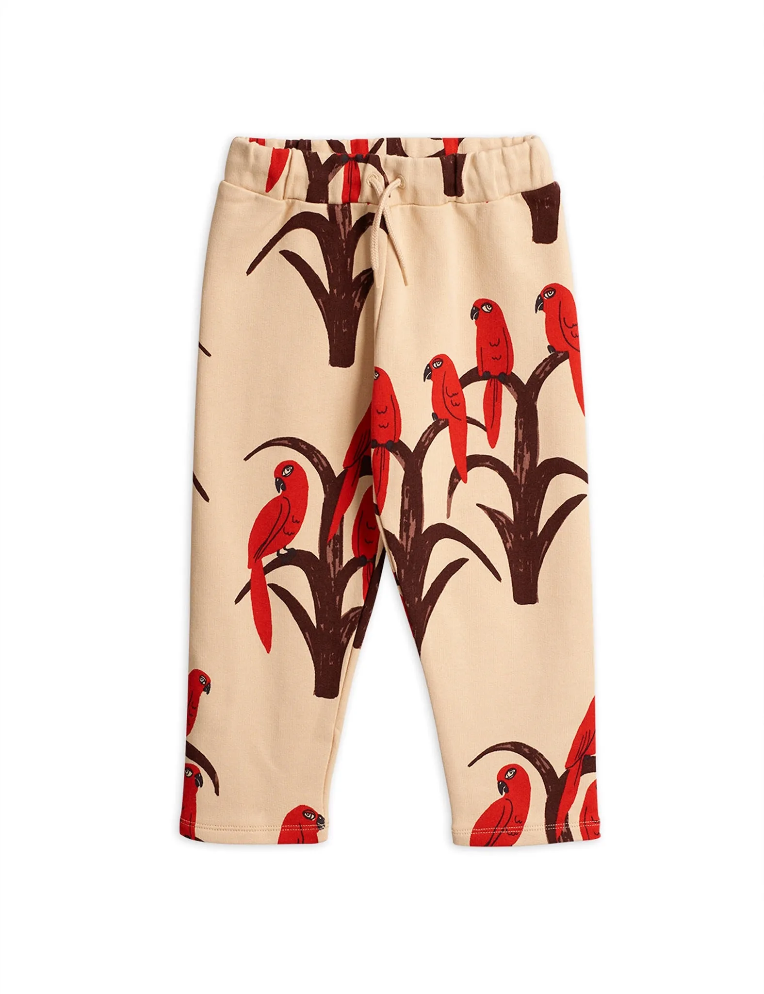 Mini Rodini Parrot AOP Sweatpants | Red