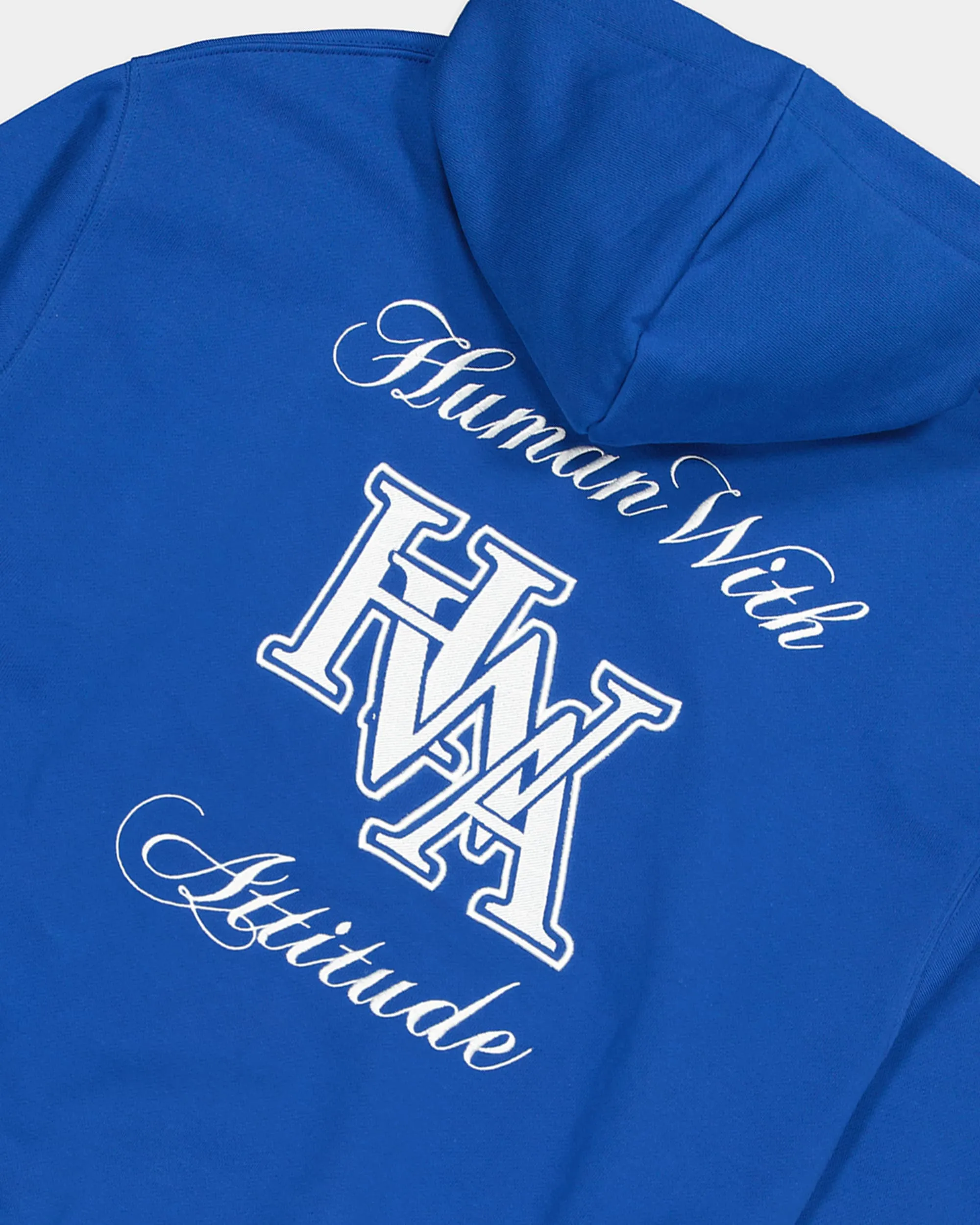 Monogram Hoodie Brodé - Cobalt Blue