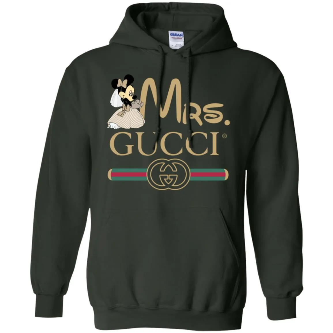 Mrs Minnie Gucci Couple Disney Shirt Valentine's Day T-shirt Pullover Hoodie Sweatshirt