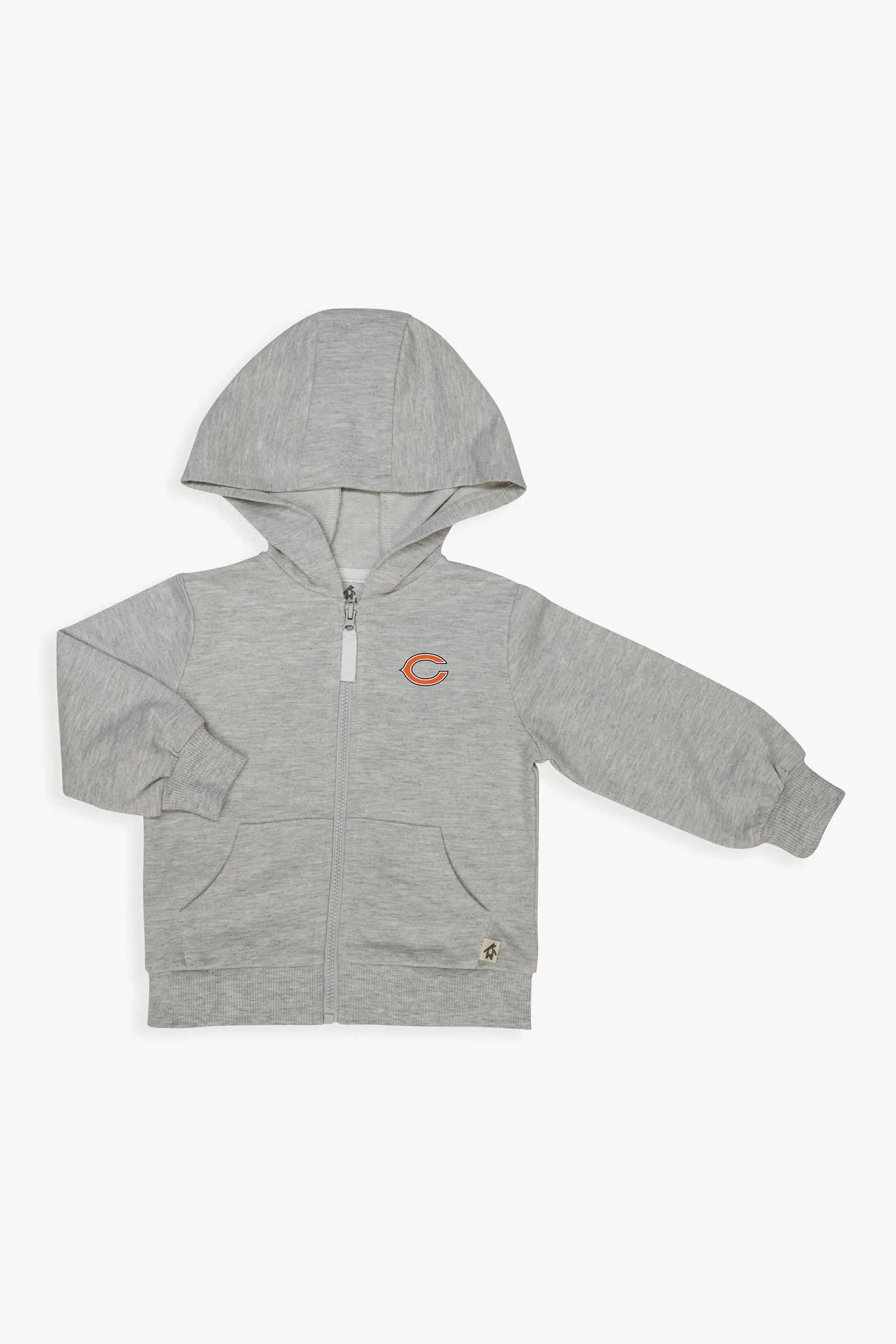 NFL Toddler Unisex Grey French Terry Zip-Up Hoodie