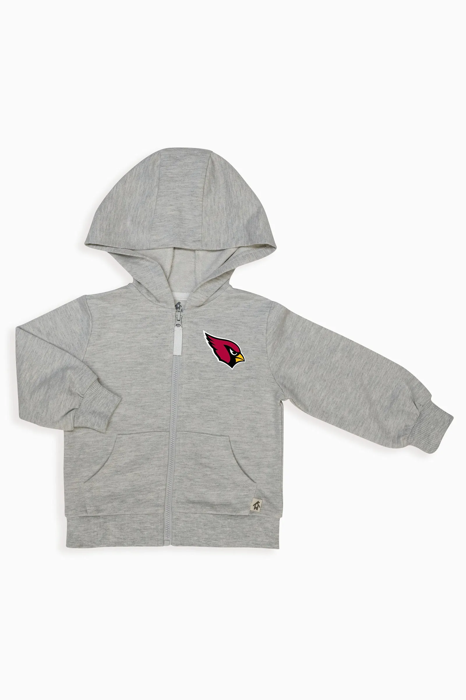 NFL Toddler Unisex Grey French Terry Zip-Up Hoodie