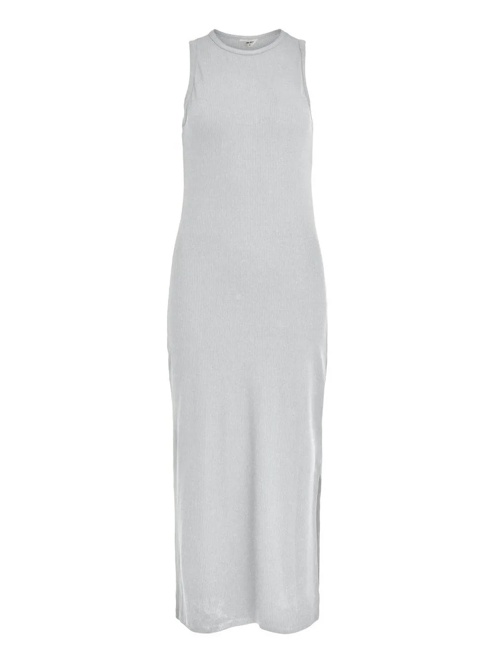 OBJJAMIE S/L LONG DRESS NOOS | LIGHT GREY MELANGE